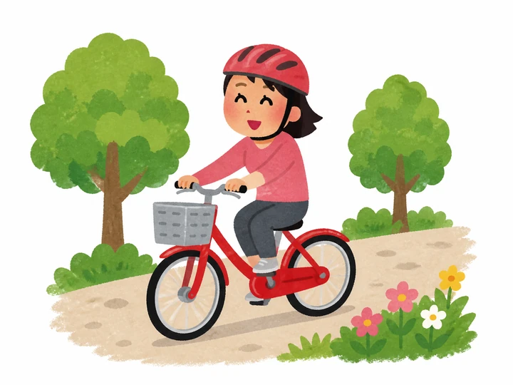 Vocabulary illustration of a bicycle