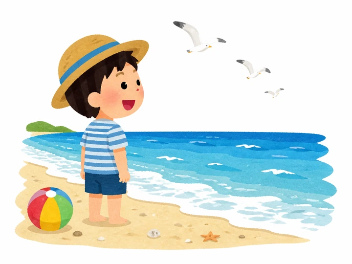 Vocabulary illustration of the sea